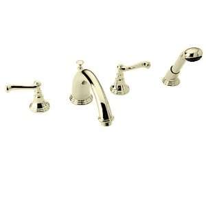   996/167 Classic Roman Tub Set with Hand Shower, Curved Levers, Diamond