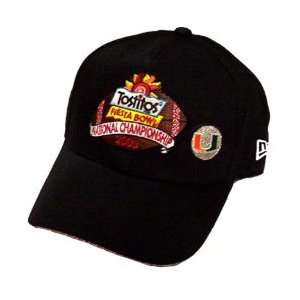  New Era Miami Hurricanes Black 2003 Fiesta Bowl Hat 