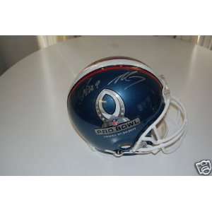  2011 Pro Bowl Auth Helmet Signed by Vick, Ryan, Brees 