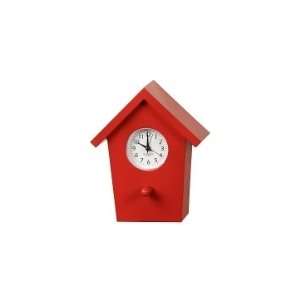  Birdhouse Alarm Clock Red