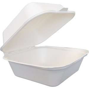  Green Wave TW BOO 004 6 x 6 x 2 Microwavable Biodegradable Take 
