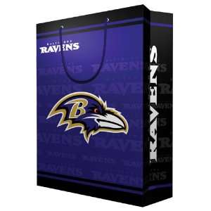  Baltimore Ravens NFL Large Gift Bag (15.5 Tall) Sports 