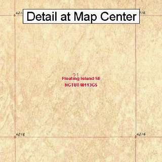  USGS Topographic Quadrangle Map   Floating Island SE, Utah 