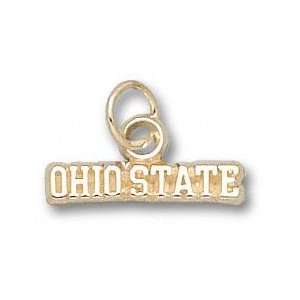 Ohio State Buckeyes Solid 10K Gold OSU Football Pendant  