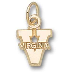  University of Virginia V 3/8 Pendant (14kt) Sports 