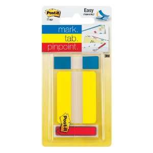  Post it Flags and Tabs Trial Pack, Yellow, Red, Blue, 2 x 