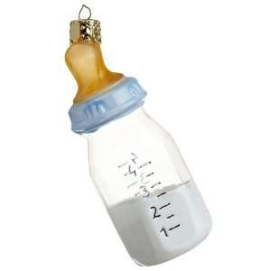  Ornaments To Remember Baby Bottle (Blue) Hand Blown Glass Ornament 