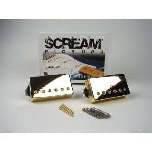  Scream Gold Humbucker Pickup Set Musical Instruments