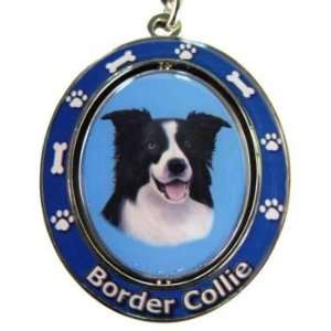  Spinning Border Collie Key Chain