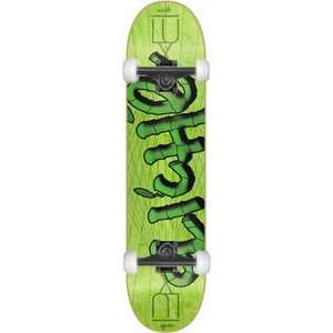  Cliche Bamboo Lux Complete Skateboard   7.7 Green w/Mini 