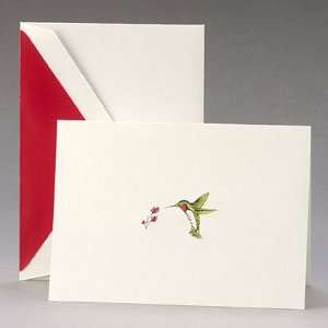  Crane & Co. Engraved Hummingbird Notes   25 Cards 