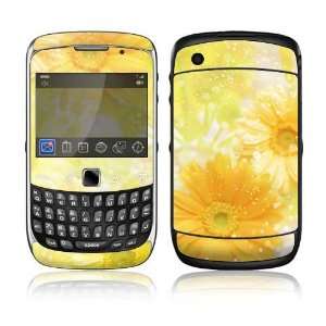  BlackBerry Curve 3G Decal Skin Sticker   Yellow Flowers 