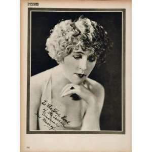  1923 Mae Murray Silent Film Actress Biography Print 