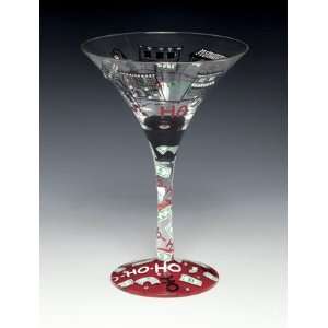  Ho, Ho, Ho Martini Glass by Lolita   *Retired* Toys 