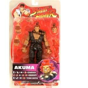  Street Fighter Round 4 Akuma Black Costume / Red Hair 