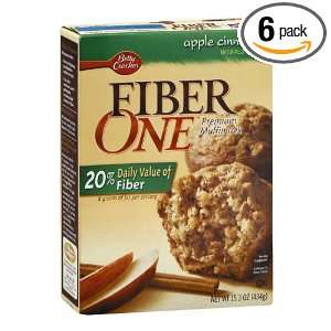 Betty Crocker Muffin Mix Fiber 1 Apple Cinnamon, 15.3000 Ounce Boxes 