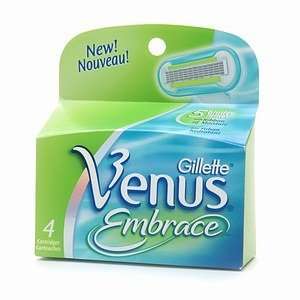  Gillette Venus Embrace, Refill Cartridges for Women 4 ea 