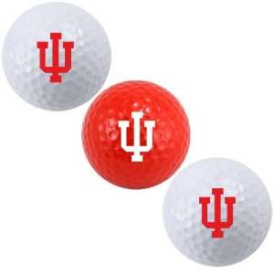  Indiana Hoosiers 3 Pack Golf Balls