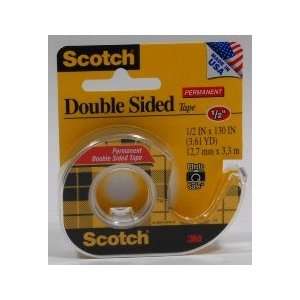  3M Scotch Double Sided Tape 1/2x130 Health & Personal 