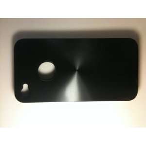 iPhone 4 4g Metal Case Aluminum Cover & Soft Silicone Inner in Black 
