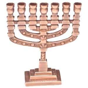  Menorah 7 Candle with Antique Copper Finish 3x1x3.75 H 