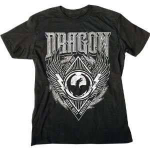 Dragon Alliance Industrial Mens Short Sleeve Racewear Shirt   Black 
