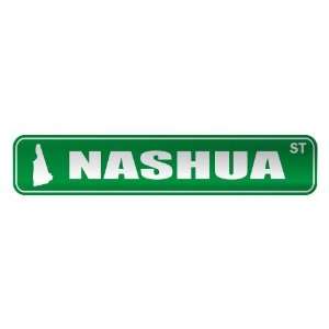     NASHUA ST  STREET SIGN USA CITY NEW HAMPSHIRE
