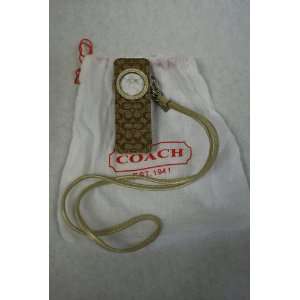  Coach Mini Signature C Ipod Shuffle Case, 7690, Khaki/Gold 