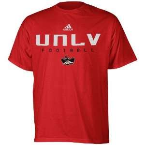   NCAA adidas UNLV Runnin Rebels Red Sideline T shirt Sports