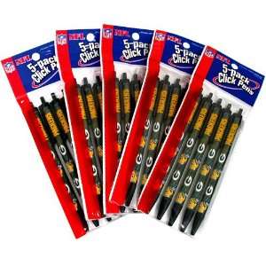 Pro Specialties Green Bay Packers Team Logo Pens (5 Pack)  