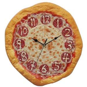  Retro Fantastic Hot Pepperoni Pizza Cheese Wall Clock 