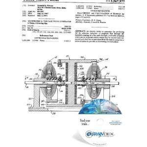  NEW Patent CD for ASYMMETICAL VOLTAGE WAVE GENERATOR 
