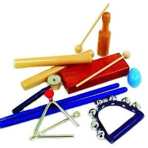   Groth Music & Rhythm Band 8 Piece Percussion Kit Musical Instruments