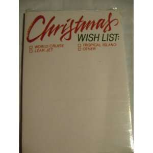  Hallmark  Christmas Wish List Memo Pad