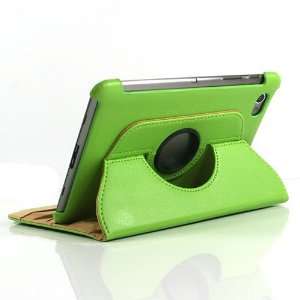  Green / PU Leather Flip Stand Case for Galaxy Tab GT P6800 