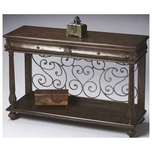  Butler Highly Distressed Console Table Furniture & Decor