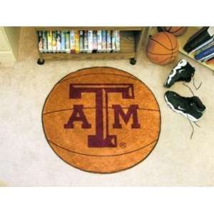  Texas A&M Aggies Basketball Shaped Area Rug Welcome/Bath 