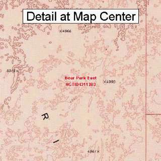   Map   Bear Park East, Idaho (Folded/Waterproof)