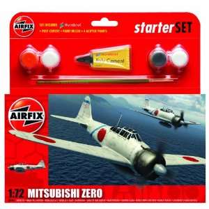   Zero WWII Aircraft Gift Set inc Paints Glue and Brushes Toys & Games