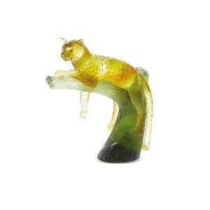   Sculptures Collection   Panther on Green Tree   Amber