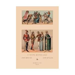 Royalty of Medieval Europe 12x18 Giclee on canvas