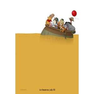 Winnie the Pooh (2011) ~ Original 27x40 Double sided (Paddling) Movie 