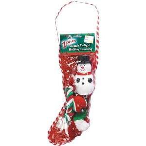  Doggie Delight Holiday Stocking, 14 Inch, Snowman Pet 