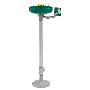 Haws 7261 7271 Green Pedestal mounted, plastic bowl eye/face wash with 
