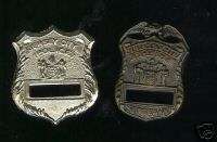 Jersey City Police + Sergeant mini Badges  