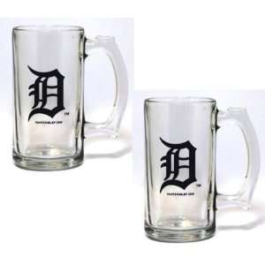  Detroit Tigers 2 Pack Glass Mug Set by Hunter Sports 