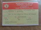 1990 manchester united v arsenal division 1 ticket  