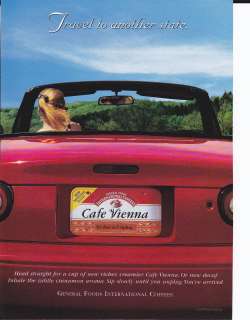 1997 GENERAL FOODS INTERNATIONAL COFFEES Magazine Print Ad CAFE VIENNA 