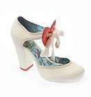 MISS L FIRE SWEETHEART WHITE HEART RETRO NEW SHOES 5 38