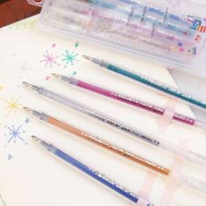 NEW design SOMERZ Glitter Ball Point Pens 5 colors Set  